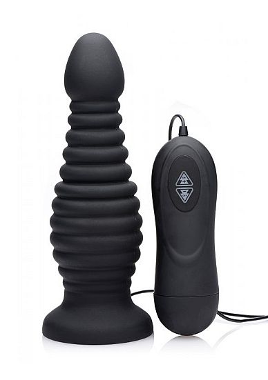 Ultimate Thruster Thrusting Anal Plug - Black
