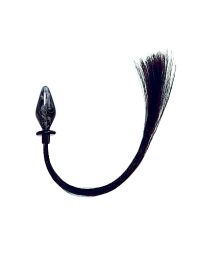 Glass Pony Tail Butt Plug - Small