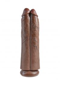 11 Inch Two Cocks One Hole - Brown