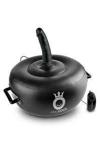 Deluxe Vibrating Inflatable Hot Seat - Black