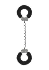 Furry Ankle Cuffs - Black