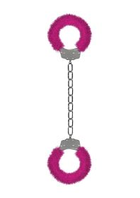 Furry Ankle Cuffs - Pink