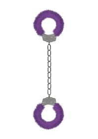 Furry Ankle Cuffs - Purple