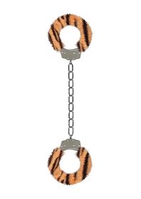 Furry Ankle Cuffs - Tiger