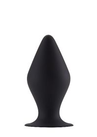 Butt Plug with Suction Cup - Small - Black