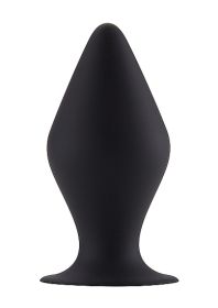 Butt Plug with Suction Cup - Large - Black