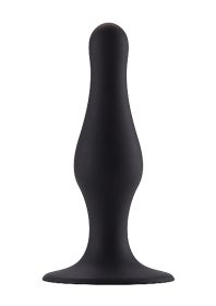 Butt Plug with Suction Cup - Large - Black